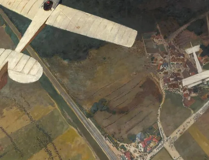 Affiches D'Art|Toiles Encadrées<Boutiques de musées Les Grandes Manoeuvres vues d’un aéroplane (affiches d'art)