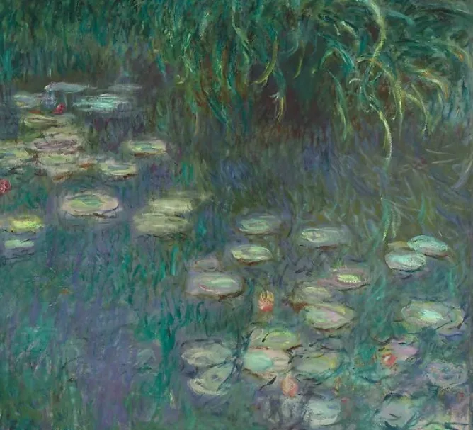 Boutiques de musées Les Nymphéas : Matin (affiches d'art encadrées) New