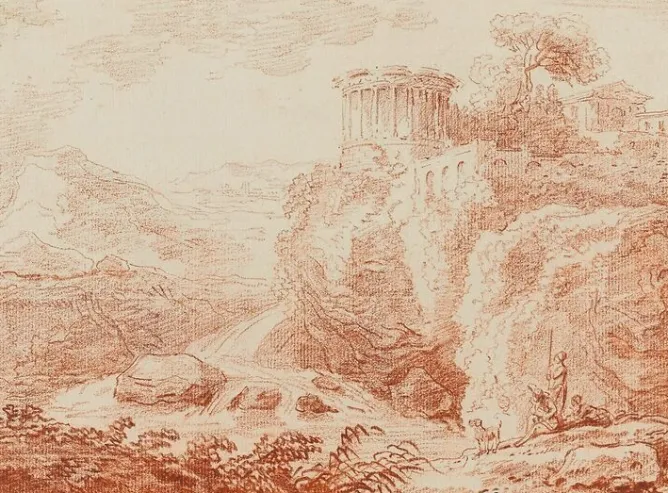 Boutiques de musées Le temple de la Sibylle (toiles encadrées) New