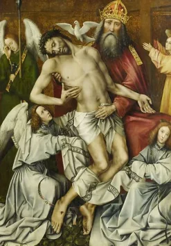 Toiles Sans Cadre|Affiches D'Art Encadrées<Boutiques de musées Le Trône de Grâce ou la Sainte Trinité avec Dieu le fils soutenu par Dieu le Père (toiles sans cadre)
