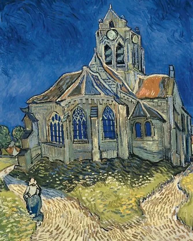 Boutiques de musées L'église d'Auvers-sur-Oise (panneaux acryliques) Sale
