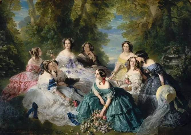 Toiles Sur Châssis|Toiles Sans Cadre<Boutiques de musées L'impératrice Eugénie entourée des dames d'honneur du palais (toiles sur châssis)