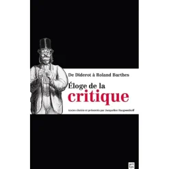 Littérature & Essais<Boutiques de musées Éloge de la critique - De Diderot à Roland Barthes