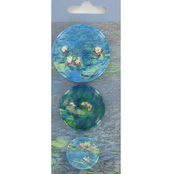 Pin'S<Boutiques de musées Lot de 3 badges Claude Monet - Nymphéas