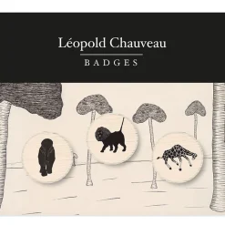 Loisirs Créatifs|Habits Et Accessoires<Boutiques de musées Lot de 3 badges Léopold Chauveau - Savane