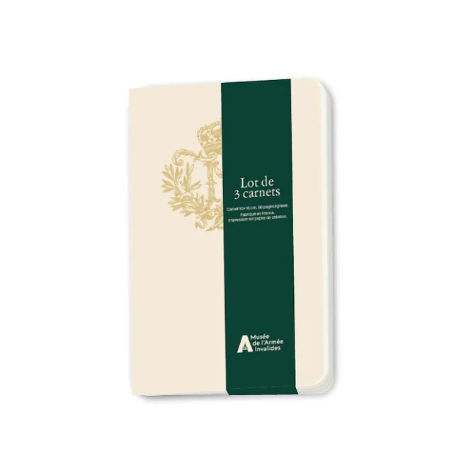 Boutiques de musées Lot de 3 carnets - Musée de l'Armée Emblèmes Napoléon Best