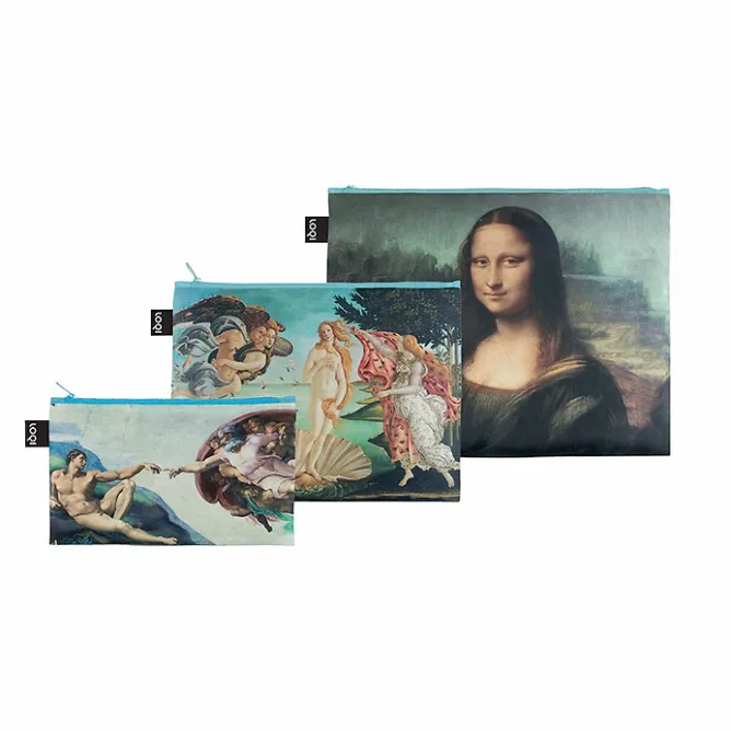 Trousses, Pochettes<Boutiques de musées Lot de 3 pochettes recyclées Renaissance - Loqi