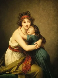 Boutiques de musées Madame Vigèe-Le Brun et sa fille, Jeanne-Lucie, dite Julie (panneaux aluminium)