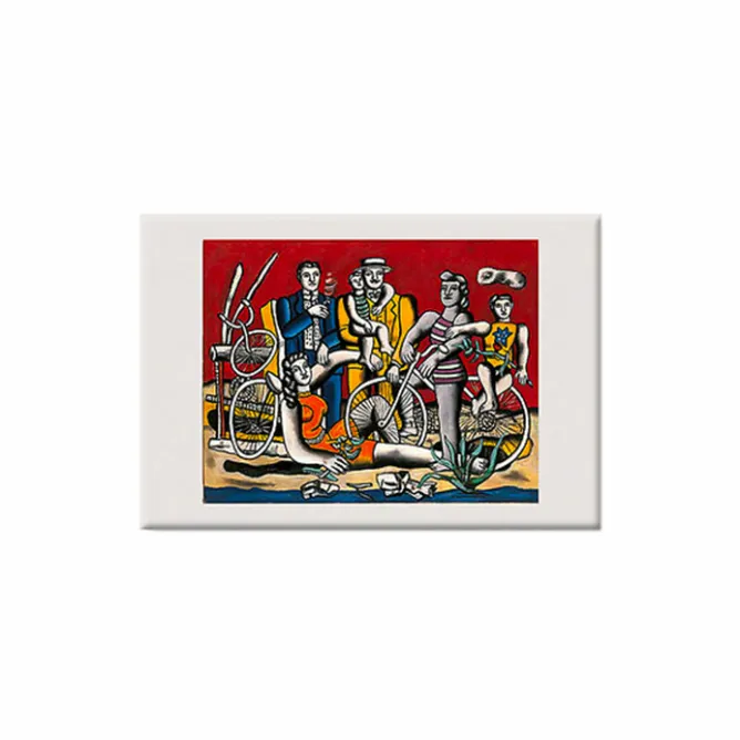 Magnets<Boutiques de musées Magnet Fernand Léger - Les loisirs sur fond rouge, 1949