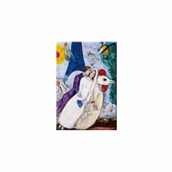 Boutiques de musées Magnet Marc Chagall - Les mariés de la tour Eiffel, 1938 Online