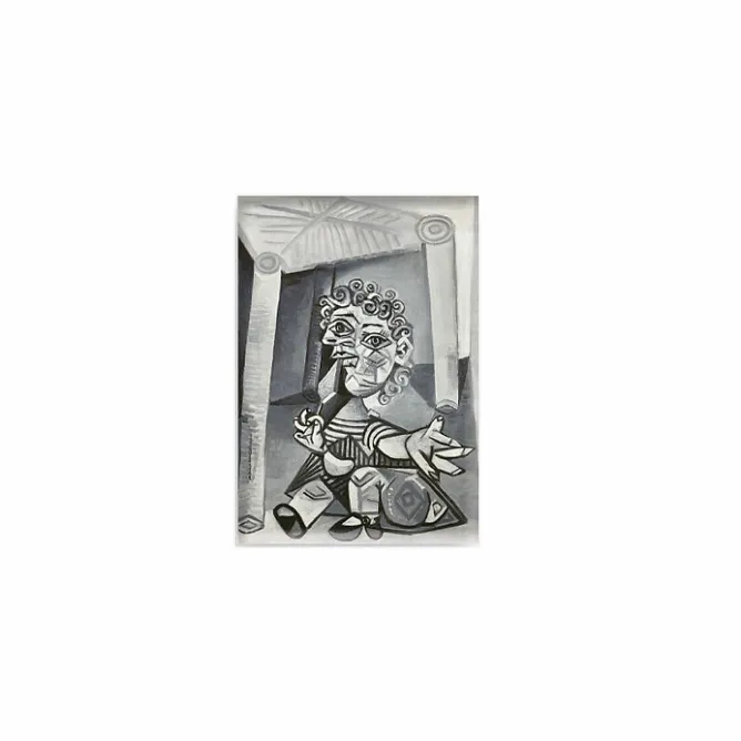 Boutiques de musées Magnet Pablo Picasso - Enfant à la sucette assis sous une chaise, 1938 Discount