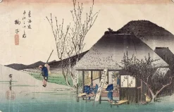 Toiles Sur Châssis|Toiles Sans Cadre<Boutiques de musées Mariko, célèbre maison de thé, série des «Cinquante-trois relais du Tôkaidô», 21eme vue (toiles sur châssis)