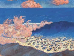 Panneaux Aluminium|Panneaux Acryliques<Boutiques de musées Marine bleue, effet de vagues (détail) (panneaux aluminium)
