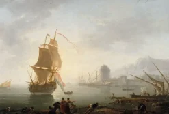 Affiches D'Art Encadrées|Toiles Encadrées<Boutiques de musées Marine, le midi, pêcheurs tirant un filet (affiches d'art encadrées)