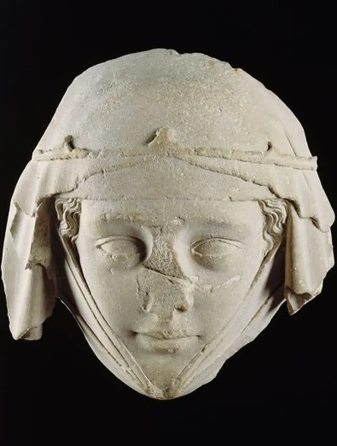 Toiles Encadrées<Boutiques de musées Masque du gisant de Jeanne de Toulouse, provenant de l'abbatiale de Gercy à Varennes-Jarcy (toiles encadrées)