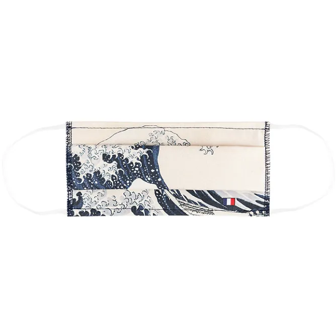 Masques Réutilisables<Boutiques de musées Masque réutilisable en tissu Hokusai - La vague