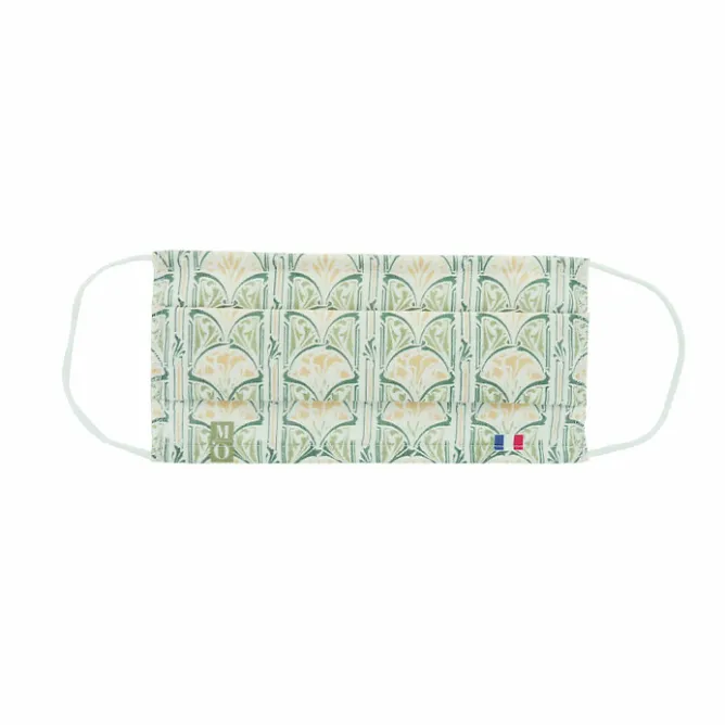 Boutiques de musées Masque réutilisable en tissu - Émile Bernaux - Décor floral Art nouveau Discount
