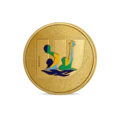 Boutiques de musées Médaillon Jeux Olympiques et Paralympiques de Paris 2024 - Alphabet Sport W - Water-polo Discount