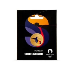 Boutiques de musées Médaillon Jeux Olympiques et Paralympiques de Paris 2024 - Alphabet Sport S - Skateboard Sale