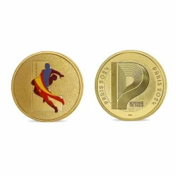 Boutiques de musées Médaillon Jeux Olympiques et Paralympiques de Paris 2024 - Alphabet Sport L - Lutte Online