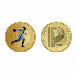 Boutiques de musées Médaillon Jeux Olympiques et Paralympiques de Paris 2024 - Alphabet Sport D - Lancer de disque Sale