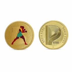 Boutiques de musées Médaillon Jeux Olympiques et Paralympiques de Paris 2024 - Alphabet Sport B - Boxe Hot
