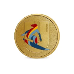 Médailles Et Monnaies<Boutiques de musées Médaillon Jeux Olympiques et Paralympiques de Paris 2024 - Alphabet Sport U - Surf