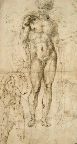Toiles Encadrées|Toiles Sur Châssis<Boutiques de musées Mercure, inventeur de la lyre; homme nu portant un fardeau (toiles encadrées)
