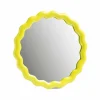 Boutiques de musées Miroir rond Zigzag Jaune - Ø 17.5 cm Online