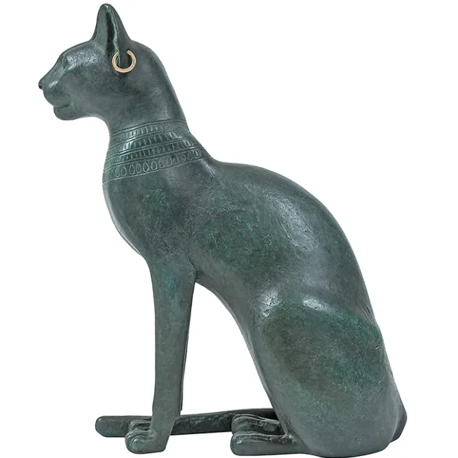 Antiquités Orientales Et Égyptiennes<Boutiques de musées Moulage Chatte de la déesse Bastet - Bronze
