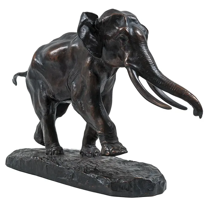 Art Européen<Boutiques de musées Moulage Éléphant courant Antoine-Louis Barye - Bronze