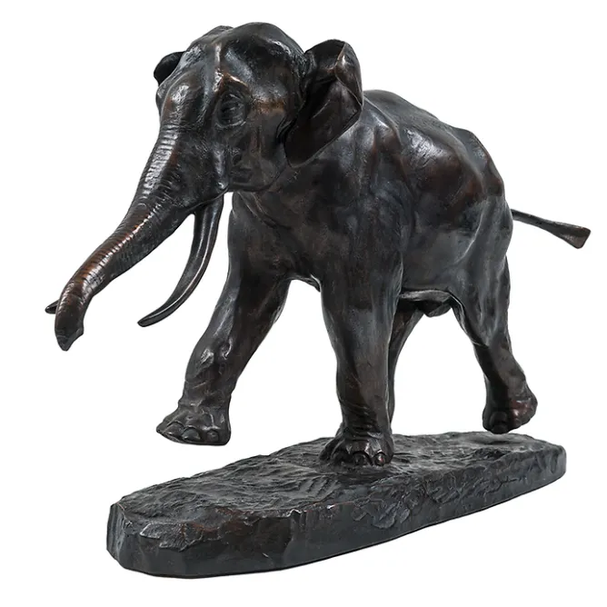 Art Européen<Boutiques de musées Moulage Éléphant courant Antoine-Louis Barye - Bronze