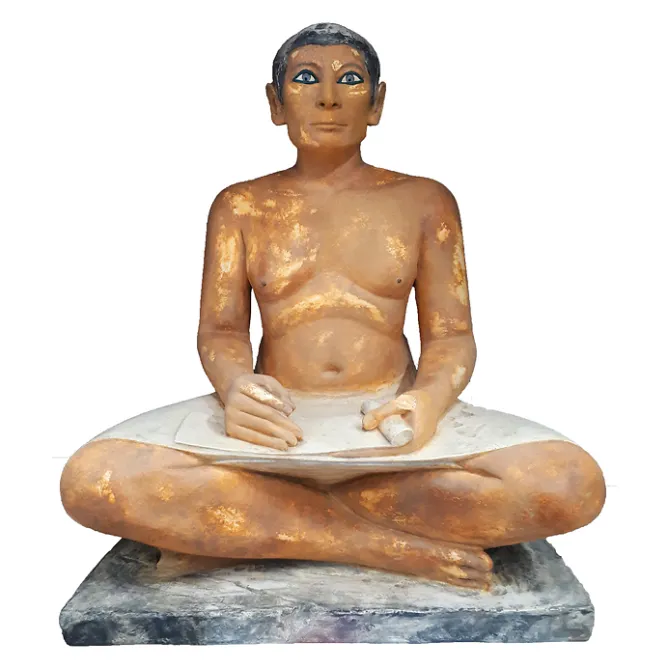 Moulages Remarquables|Antiquités Orientales Et Égyptiennes<Boutiques de musées Moulage Scribe accroupi ou Scribe de Saqqarah - Taille réelle