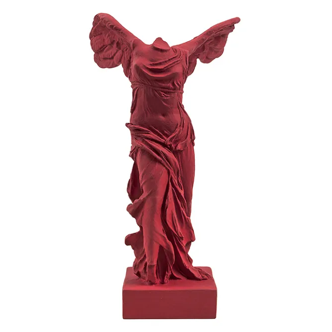 Antiquités Gallo-Romaines & Gréco-Romaines<Boutiques de musées Moulage Victoire de Samothrace 34 cm - Rouge sombre