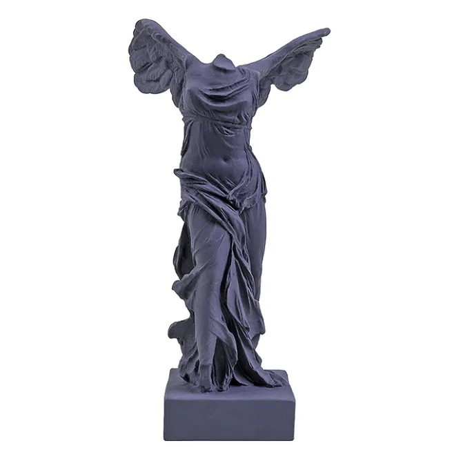 Antiquités Gallo-Romaines & Gréco-Romaines<Boutiques de musées Moulage Victoire de Samothrace 34 cm - Bleu poudre