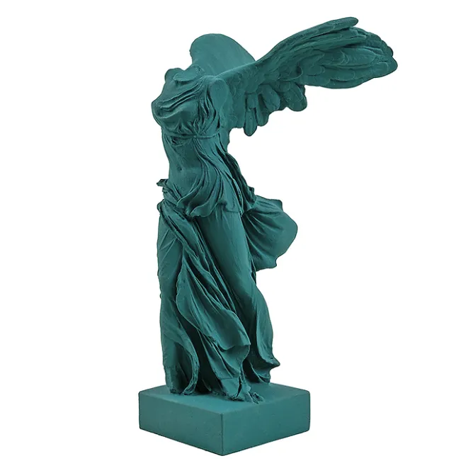 Antiquités Gallo-Romaines & Gréco-Romaines<Boutiques de musées Moulage Victoire de Samothrace 34 cm - Vert pétrole