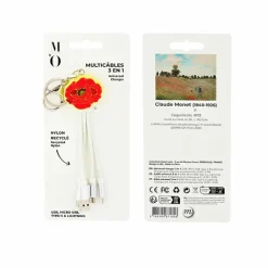 High-Tech<Boutiques de musées Multicâbles 3 en 1 Claude Monet - Coquelicots