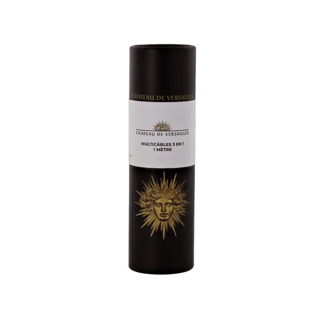 Boutiques de musées Multicâbles 3 en 1 - 1 mètre Emblème du soleil - Château de Versailles New