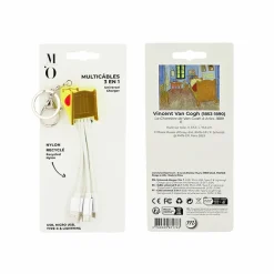 Boutiques de musées Multicâbles 3 en 1 Vincent van Gogh - Lit / La chambre de Van Gogh à Arles Sale