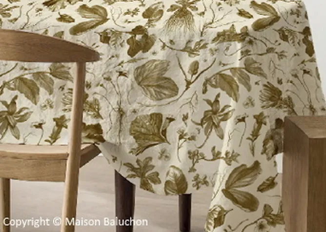 Art De La Table<Boutiques de musées Nappe bronze Herbier du roi - Maison Baluchon