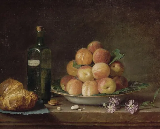 Toiles Sur Châssis|Toiles Sans Cadre<Boutiques de musées Nature morte aux pêches et à la brioche (toiles sur châssis)