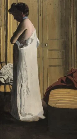 Boutiques de musées Nu dans un intérieur, femme retirant sa chemise (panneaux aluminium) Online