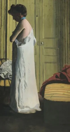 Boutiques de musées Nu dans un intérieur, femme retirant sa chemise (panneaux acryliques) Discount