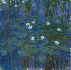 Affiches D'Art|Affiches D'Art Encadrées<Boutiques de musées Nymphéas bleus (affiches d'art)