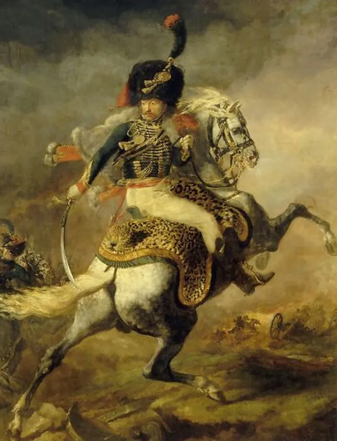 Panneaux Aluminium|Toiles Encadrées<Boutiques de musées Officier de chasseurs à cheval de la garde impériale chargeant (panneaux aluminium)