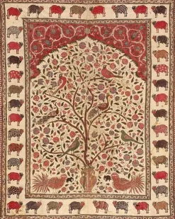 Affiches D'Art|Affiches D'Art Encadrées<Boutiques de musées Panneau peint (pichvai) à l'arbre de vie (affiches d'art)