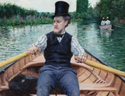 Affiches D'Art|Affiches D'Art Encadrées<Boutiques de musées Partie de bateau (Canotier au chapeau haut de forme) (affiches d'art)