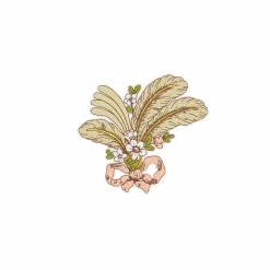 Accessoires<Boutiques de musées Patch brodé thermocollant Galerie des modes Plume - 11 x 10 cm