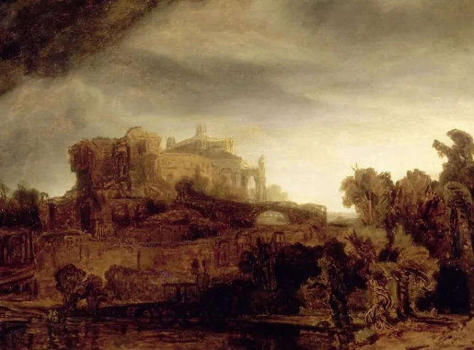 Toiles Encadrées|Affiches D'Art<Boutiques de musées Paysage au château (toiles encadrées)