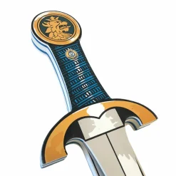 Habits Et Accessoires|Jouets<Boutiques de musées Épée de chevalier en mousse bleue avec emblème Lion doré
